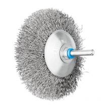 Brosse conique kbu inox d 95 mm épaisseur de fil 0,3 mm acier inoxydable 10 mm 12000 min-¹
