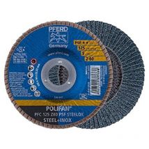 Pferd 69398194 Pfc 125 Z 80 Psf Steelox Fächerschleifscheibe Durchmesser 125 Mm Bohrungs-ø 22.23 Mm