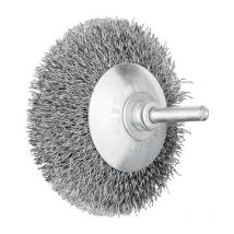 Brosse conique kbu st d 80 mm épaisseur de fil 0,3 mm acier 10 mm 12000 min-¹