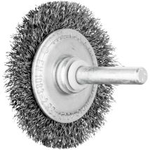 Brosse plate rbu sur tige acier ø fils 0,20mm 50x4 queue d6 boîte de 10 - 806593 Pferd Pferd
