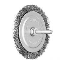 Brosse plate rbu st d 80 mm épaisseur de fil 0,2 mm acier 4 mm