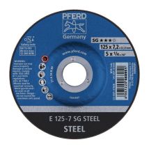 Mola abrasiva sg steel D230xS7,2 mm angolata in acciaio foratura 22,23 mm Pferd confezione da 10)