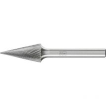 Hartmetall Frässtift Spitzkegel skm ø 12x25 mm Schaft-Ø 6 mm Z5 universal fein - Pferd