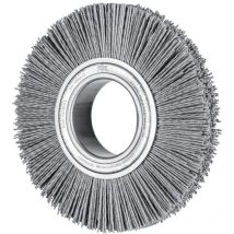 PFERD Rundbürste breit ungezopft RBU Ø 150x25xvari. Bohr. SiC-Filament-Ø 1,10mm Korn 120 Schleifbock