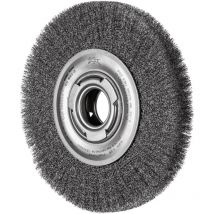PFERD Rundbürste breit ungezopft RBU Ø180x25xvariable Bohrung Edelstahl-Draht-Ø0,20 Schleifbock