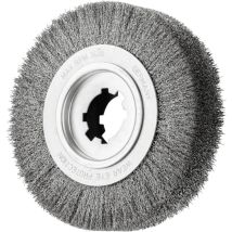 Pferd - Entgratbürste ungezopft rbu ø 250x60x50,8 mm Bohrung Edelstahl-Draht-Ø 0,35 mm stationär