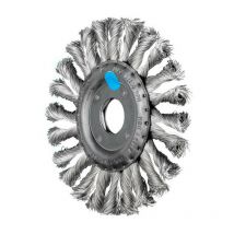 Spazzola tonda rbg 12512 / 22,2 ct inox 0,35 D.125mm spessore filo 0,35mm va 12mm