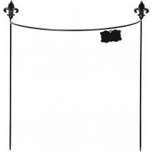 Pflanzenstab Halbkreis Stahl Lilienblüte 60 cm
