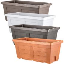 Rechteckiges Pflanzgefäß Cm 100 x 44 x 40 - Anthrazit