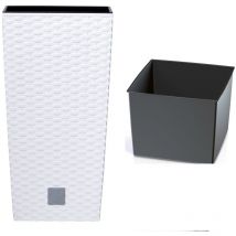 RATO DRTS325 Hoher Blumentopf mit Einsatz Weiß