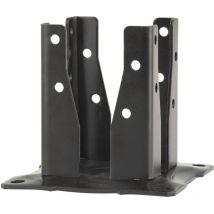 Simpson Strong Tie - Pfostenfuß für Gartenecke - Schwarzes Finish AG527PB 90x90 - H.130 mm - Ep 3mm