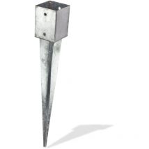 Pfostenträger Einschlagbodenhülse eckig 91x91x750mm feuerverzinkt