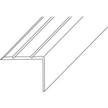 P&g - LM-Treppenwinkel 25 x 20 mm Länge 1000 mm Aluminium silberfarbig eloxiert einseitig gelocht