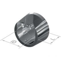 Schrankrohrlager 12162 Kunststoff verchromt Wandmontage ø 25 mm