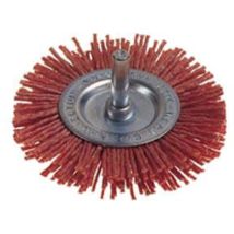 Spazzola circolare in fibra PG – 100 mm – Grana 80 – Pulizia metalli, lucidatura legno e ferro – Utensileria