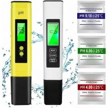 Tonchean - Ph-mètre,PH Mètre,TDS&EC Mètre Température, 4 en 1 ph Testeur de qualité de l'eau avec Écran lcd Auto-Calibration Test pour Piscine,