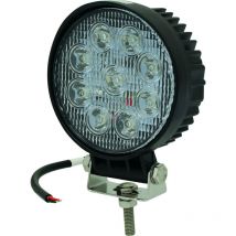 Phare De Travail Rond 9 Led 27w 1800 Lumens Longue Portee Sodiflash -17060