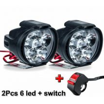 Phare led De Moto Phare Auxiliaire De Voiture Lumière De Conduite Appropriée pour Motos Motos Atvs Utvs éclairage De Scooter, BR-Vie thsinde- Trimec