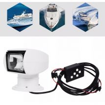 Gojoy - Phare marine 12 v 100 w 360 ° avec télécommande Omnibearing - Multi-angle pour yachts, bateaux de pêche, lampes de travail nautique