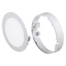 Phare Plats, ronds flash 20W 3000K avec cadre STLED20WBC