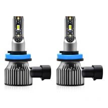 Lifcausal - Phares de voiture à led IP68 étanches 120W Phares de voiture à led 6500K 12000LM 9005 9006 H1 H4 H7 H11 10-32V Phares à led 2 pièces