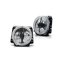 Viking Choice - Phares extérieurs vw golf ii 2 08 83-08 91 angel eyes chrome - Chrome