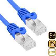 Kabel 100% Cu Cat.6 utp Solid Blau 3 m -- phk 1903B - Phasak