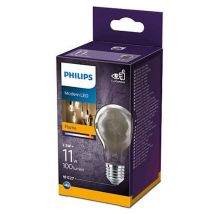 Ampoule led Standard Modern Filament Mini Smoky E27 11W Blanc Chaud, Verre - Philips