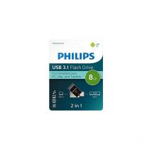 Clé usb 2 en 1 8 Go, usb 3.1 - usb-c (FM08DC152B/00) - Philips