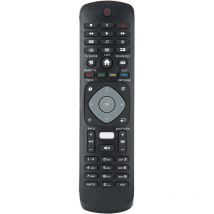 Philips Ersatzfernbedienung, 10 Meter Reichweite, Netflix-kompatibel, Schwarz