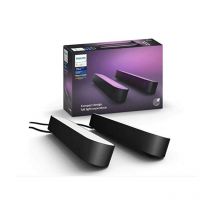 Ledkia - Philips Hue Play Pack White & Color Ambiance, Noir, Pack de 2, Kit de base, fonctionne avec Alexa, Google Assistant et Apple Homekit