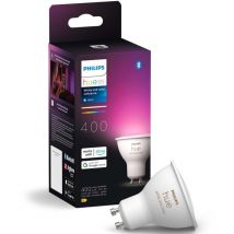 Hue ampoule led colorée intelligente gu10 4,2w 2000-6500k - 22975400 - Philips