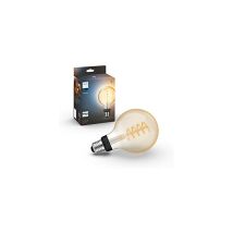 White Ambiance, ampoule led connectée E27 Filament G93 Globe, compatible Bluetooth, fonctionne avec Alexa, Google Assistant et Apple Homekit