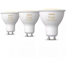 Philips Hue White Ambiance, Lot de 2 packs (3 ampoules GU10/pack), Lumière blanche chaud-froid, Bluetooth, Contrôle vocal Alexa/HomeKit/Google