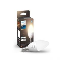 White, ampoule led Connectée flamme E14, Compatible Bluetooth, fonctionne avec Alexa, Google Assistant et Apple Homekit - Philips Hue