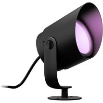 White & Color ambiance lily, Spot xl 1x15W, extension, noir, fonctionne avec Alexa, Google Assistant et Apple Homekit - Philips Hue