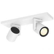 Philips hue Philips Hue White & Color Ambiance Spot Argenta x2 Blanc compatible Bluetooth, fonctionne avec Alexa, Google Assistant et Apple Homekit