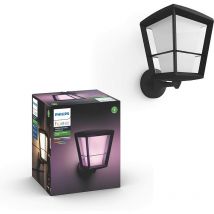 Philips Hue White & Color Ambiance econic Applique extérieure montante - Noir, fonctionne avec Alexa, Google Assistant et Apple Homekit