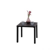 Kaffeetische Beistelltisch aus Stahl mit rostfreier Beschichtung Gartentisch Schwarz 484846cm - Phivilla