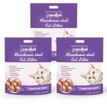 PHIVILLA Litière agglomérante 100% naturelle au tofu fin adaptée aux pattes des chats sensibles - Extra absorbante, à jeter dans les toilettes Sans