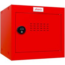 Phoenix CL0344RRC Size 1 Cube Locker in Red with Combination Lock