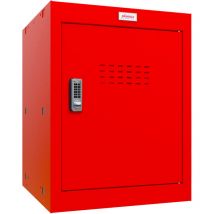 Phoenix CL0544RRE Size 2 Cube Locker in Red with Electronic Lock