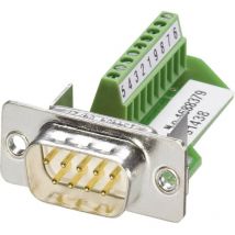 Phoenix Contact VS-09-ST-DSUB/10-MPT-0,5 1688379 Spina SUB-D 180 ° Numero Poli (num): 9 A vite 1 pz.
