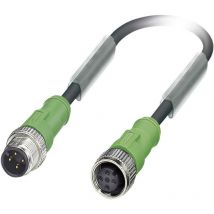 Phoenix Contact - 1668386 Sensor-/Aktor-Steckverbinder, konfektioniert M12 Stecker, gerade, Buchse, ge