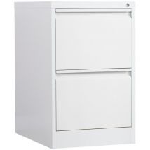 Phoenix FC Series FC1002GGK 2 Drawer Filing Cabinet Key lock, Grey