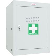 Phoenix MC0544GGK Size 2 Cube Locker in Light Grey with Key Lock