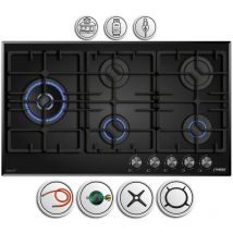 Phönix PG-905L Gaskochfeld Gaskocher 5 flammig 90cm Propan /H-Gas +Set