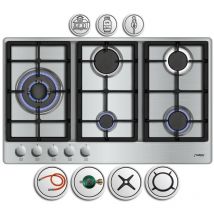 Phönix PS-901LT Gaskochfeld Gaskocher 5 flammig Propan / Erdgas + Set