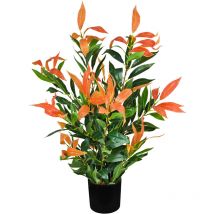 Decovego - Photinia Plante Artificielle Artificiel avec Pot 70cm