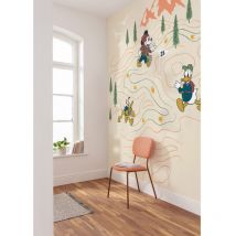 Komar - Poster géant intissé Mickey à la rencontre des Montagnes - 300 x 100 cm